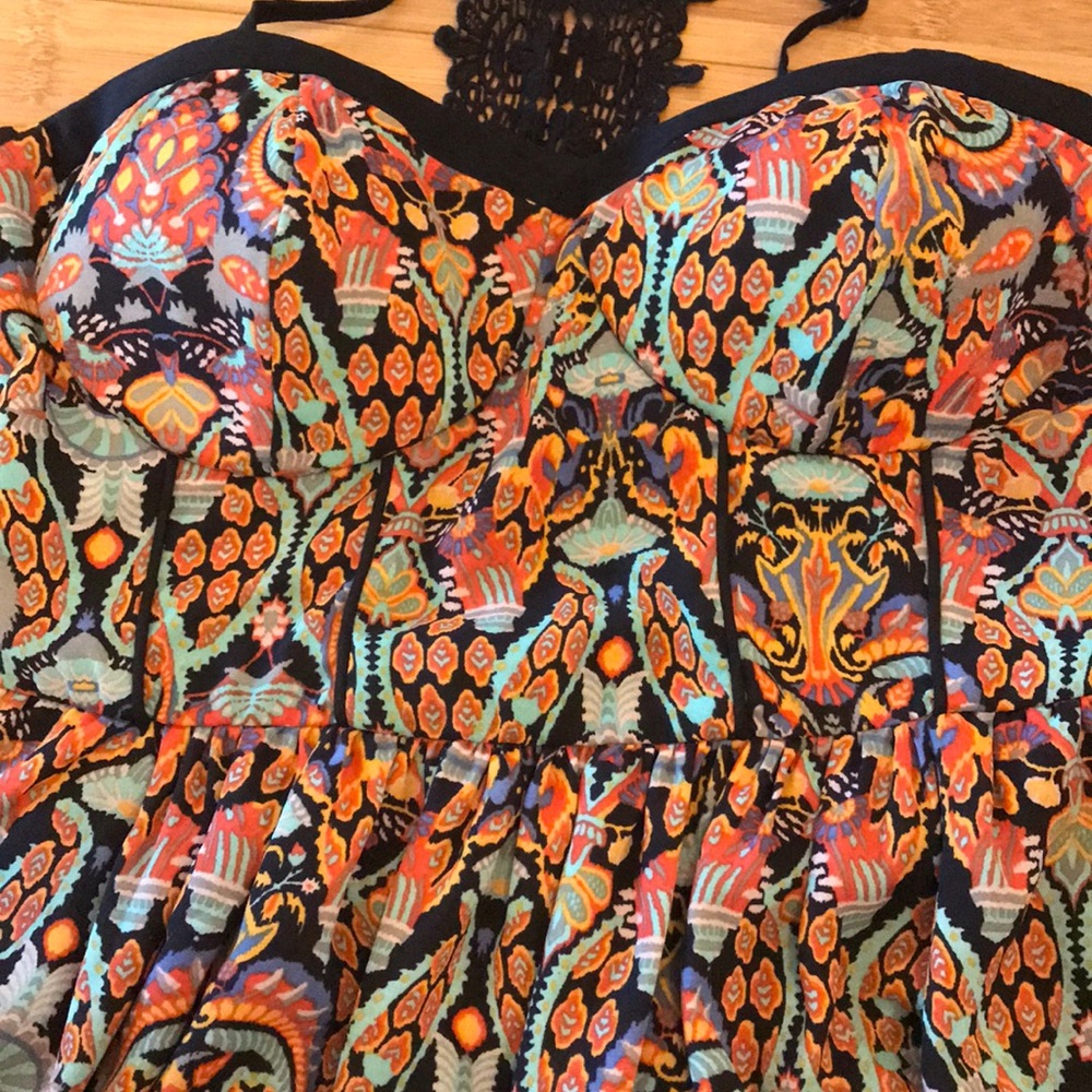 Print Racer Back Dress - Picture 6 of 6